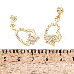 Brass Micro Pave Cubic Zirconia Pendants&nbsp;LS-KK-I475-05G-06