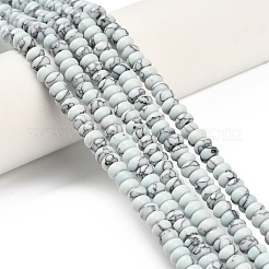 Synthetic Malachite and Synthetic Turquoise Beads Strands&nbsp;G-Z110-B03-2x4mm