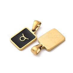 304 Stainless Steel Enamel Pendants&nbsp;STAS-I353-06G-A