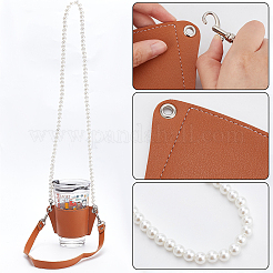 PU Leather Heat Resistant Reusable Cup Sleeve&nbsp;AJEW-WR0001-87A