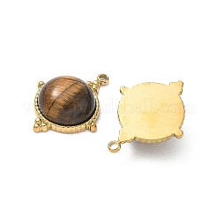 304 Stainless Steel & Natural Tiger Eye Pendants&nbsp;SA-CBA11D7-05G