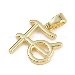 Brass Pendants&nbsp;KK-Z123-22G-02