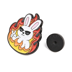 Flaming Animal Alloy Enamel Pins&nbsp;JEWB-G046-05C