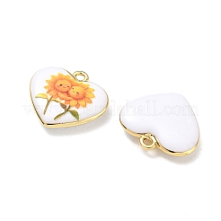 Printed Brass Pendants&nbsp;KK-CBAF9BC-02G-01