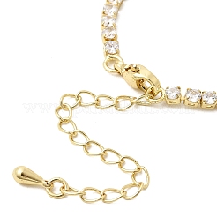 2.5MM Brass Pave Clear Cubic Zirconia Tennis Bracelet Making&nbsp;MAK-K024-21G