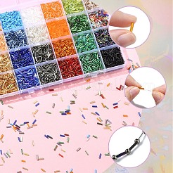 DIY Glass Bugle Beads Bracelets Jewelry Making Kits&nbsp;DIY-YW0010-65