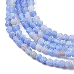Natural Crackle Agate Beads Strands&nbsp;G-G055-4mm-7