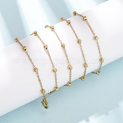 304 Stainless Steel Ball Link Chain/Satellite Chain Necklaces&nbsp;SA-CBA4160-20G