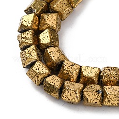 Electroplated Natural Lava Rock Beads Strands&nbsp;G-A256-D01-01G