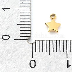 Ion Plating(IP) 304 Stainless Steel Charms&nbsp;STAS-P379-06A-G
