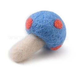 Handwork Felt Needle Felting Mushroom Ornaments&nbsp;AJEW-WH0289-38C