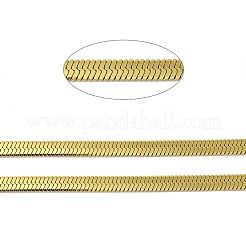 Ion Plating(IP) 3304 Stainless Steel Flat Snake Chains&nbsp;CHS-E012-04G