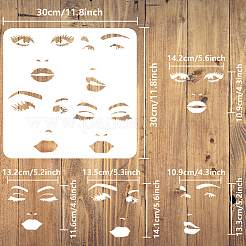 PET Hollow Out Drawing Painting Stencils&nbsp;DIY-WH0391-0543