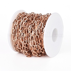 Ion Plating(IP) 304 Stainless Steel Paperclip Chains&nbsp;CHS-D030-01RG
