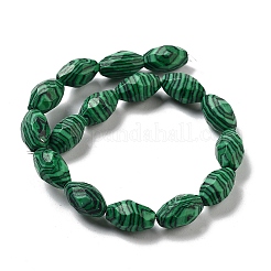 Synthetic Malachite Beads Strands&nbsp;G-P520-C17-01