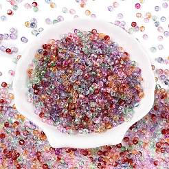 Baking Paint Electroplate Transparent Glass Seed Beads&nbsp;SEED-N006-07