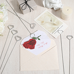 10Pcs Iron Spiral Name Card Holder&nbsp;LS-IFIN-WH20007-03B