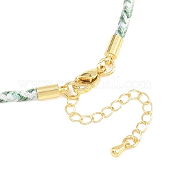 Braided Polycotton Cord Necklaces Making&nbsp;MAK-F038-B23-G
