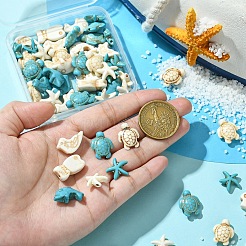 8 Styles Ocean Theme Synthetic Turquoise Beads&nbsp;TURQ-YW0001-02