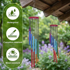 6Pcs Aluminum Tube Wind Chime&nbsp;HJEW-DR0001-19