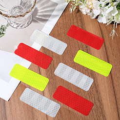 60Pcs 3 Colors PET Plastic Reflective Stickers&nbsp;DIY-SP0004-36