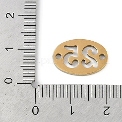 304 Stainless Steel Flat Round Connector Charms&nbsp;X-STAS-L279-021G