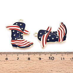 Independence Day Alloy Enamel Pendants&nbsp;ENAM-T022-45KCG