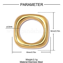 304 Stainless Steel Linking Rings&nbsp;STAS-OY014-77G