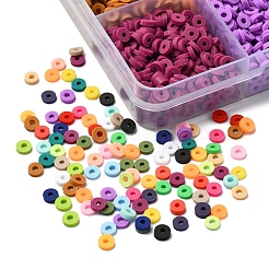 8400Pcs 24 Colors Handmade Polymer Clay Beads&nbsp;CLAY-YW0001-11A-4mm