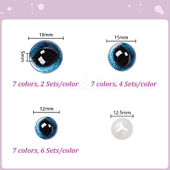 Plastic & Resin Safety Craft Eye&nbsp;DIY-GA0008-34