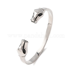 304 Stainless Steel Cuff Bangles for Women Men&nbsp;BJEW-P386-01AS