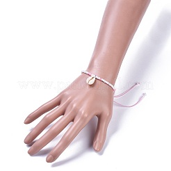 Adjustable Glass Seed Bead Braided Bead Bracelets&nbsp;BJEW-JB04283-M
