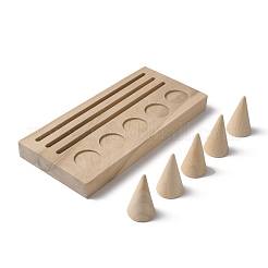 Beech Wood Ring Display Stands&nbsp;RDIS-WH0002-12