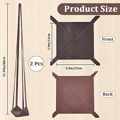 2Pcs PU Leather Plant Hangers&nbsp;AJEW-CN0002-67A