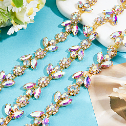 1 Yard Glass Rhinestone Chains&nbsp;DIY-WH0061-027G