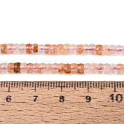 Natural Hematoid Quartz/Ferruginous Quartz Beads Strands&nbsp;G-Q606-46A-09