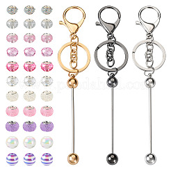 DIY Beadable Keychain Making Kit&nbsp;DIY-TA0006-48