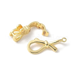Brass Fold Over Clasps&nbsp;KK-M320-04G