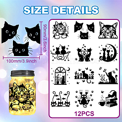 12 Style Non-Self-Adhesive Silhouette Paper&nbsp;AJEW-WH0345-0002