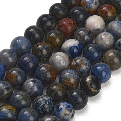 Natural Dumortierite Beads Strands&nbsp;G-F826-A01-8mm