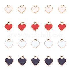 Golden Plated Alloy Enamel Charms&nbsp;PALLOY-CJ0001-07