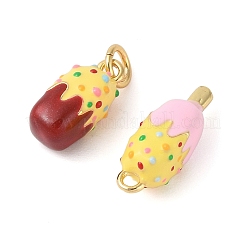 Rack Plating Brass Enamel Pendants&nbsp;KK-G507-01G