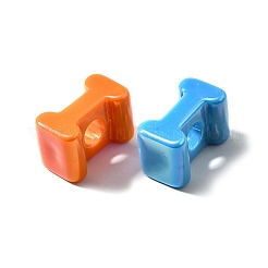 UV Plating Opaque Acrylic European Beads&nbsp;SACR-Z007-01I
