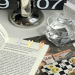 12Pcs 3 Colors Stainless Steel Bookmarks&nbsp;STAS-LP0004-51