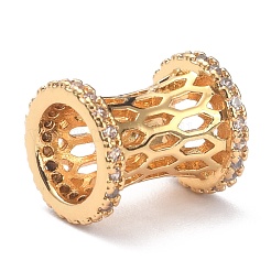 Brass Micro Pave Cubic Zirconia Pendants&nbsp;ZIRC-O044-15G