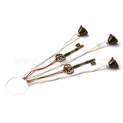 4Pcs 4 Style Iron Witch Bells Pendant Decorations&nbsp;HJEW-OC0001-15
