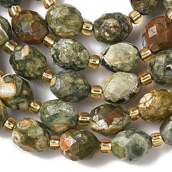 Natural Rhyolite Jasper Beads Strands&nbsp;G-F809-A09-01