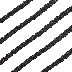 5M 3-Ply PU Leather Braided Cord&nbsp;LC-GF0001-12D