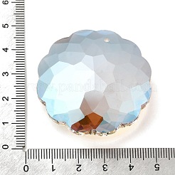 Electroplate Glass Charms&nbsp;EGLA-M028-02D