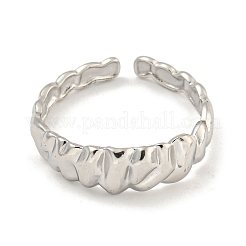 Non-Tarnish 304 Stainless Steel Open Cuff Ring for Women&nbsp;RJEW-A043-32P